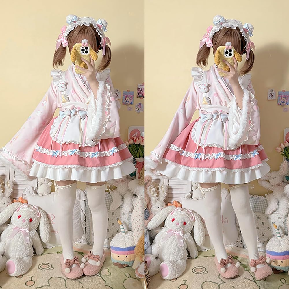 Amazon.co.jp: [XHSUKADO] 和風 ロリータ 4点セット アイドル